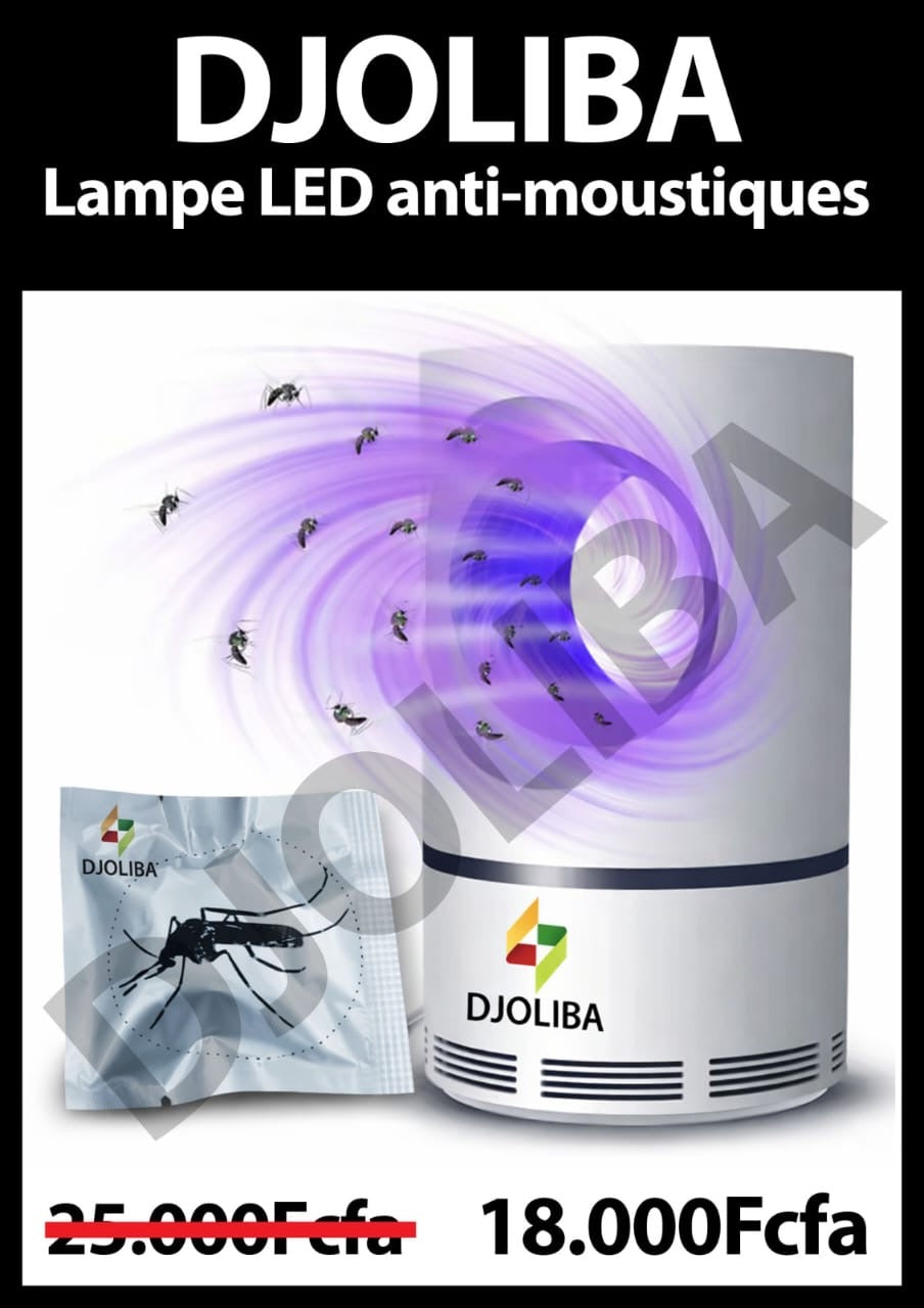 LAMPE LED DJOLIBA PIEGE A MOUSTIQUE